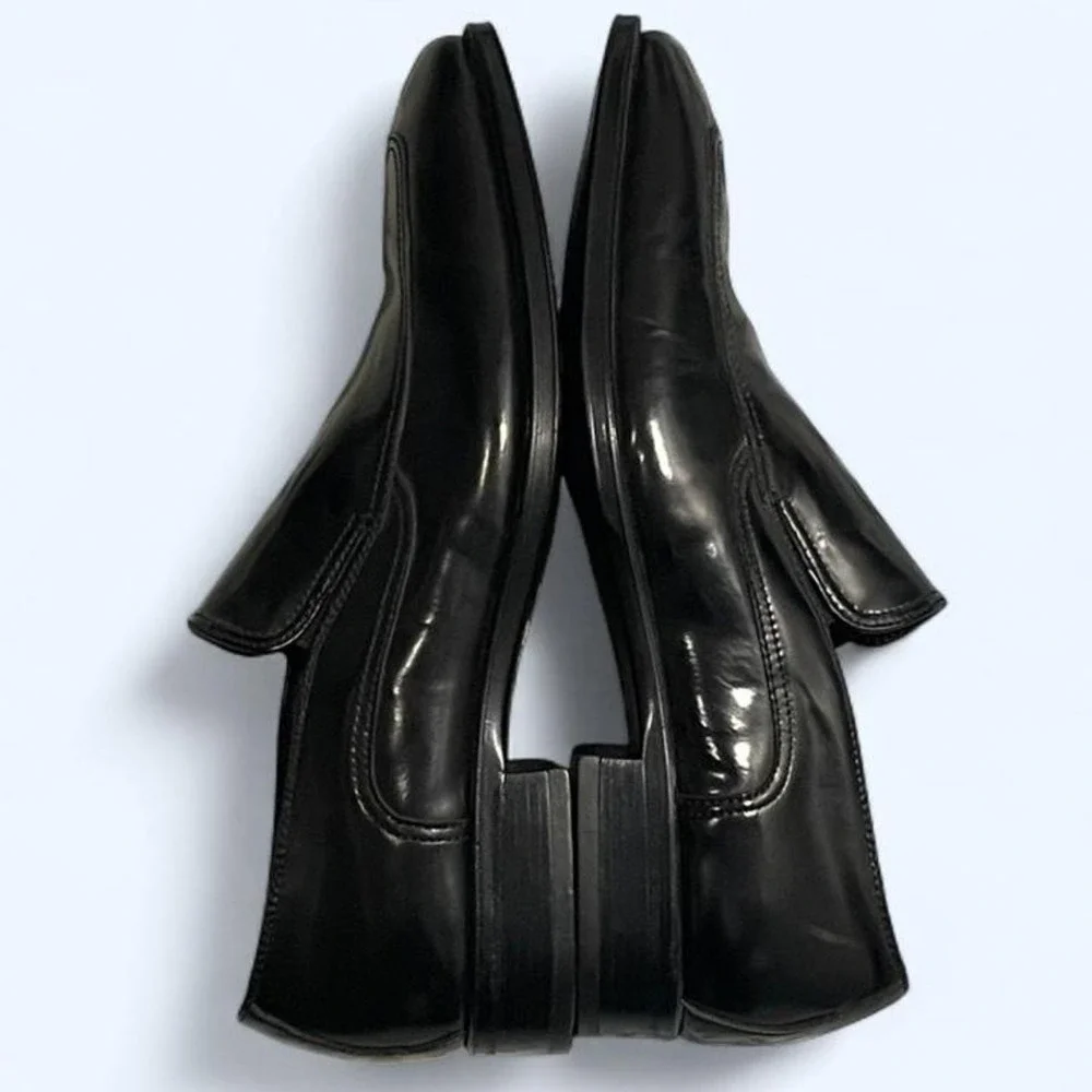 Johnston‎ & Murphy black leather loafers size 11